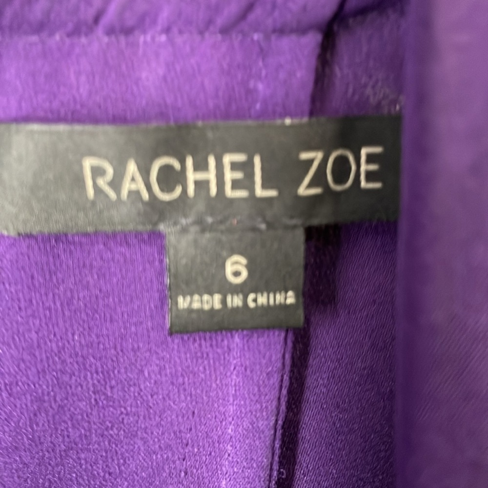 Rachel Zoe Red  Cold Shoulder Blouse Wrap Top Convertible Smocked Cuff Sz 6 NWOT - Picture 13 of 16